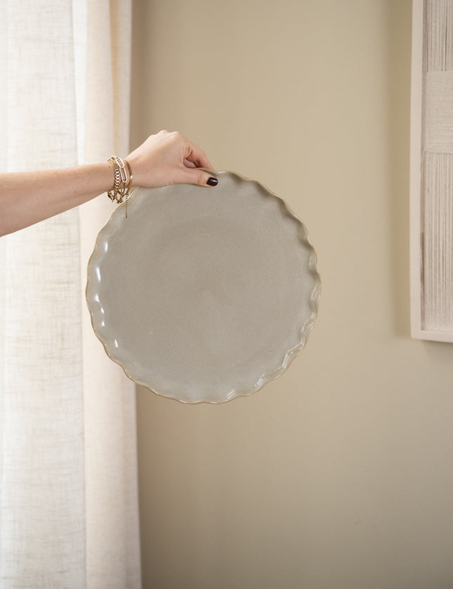 Large Handmade Serving Plate Vera Wave - Things I Like Things I Love