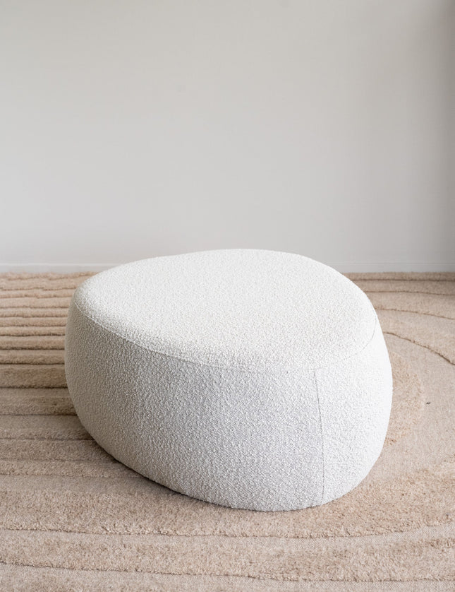 Pouf Bily Boucle Beige S/L - Things I Like Things I Love