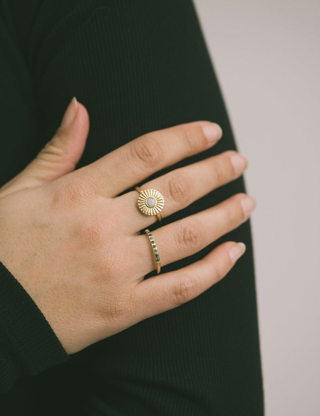 Ring Gold Sunshine Amazonite - Things I Like Things I Love