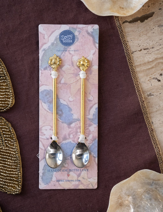 SET OF 2 - Sunflower Teaspoon - Things I Like Things I Love