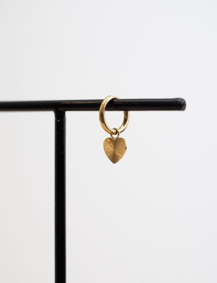 Single Hoop Goldplated Heavy Heart - Things I Like Things I Love