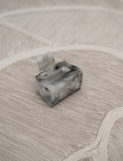 Square Printed Claw Clip Smokey Grey - Things I Like Things I Love