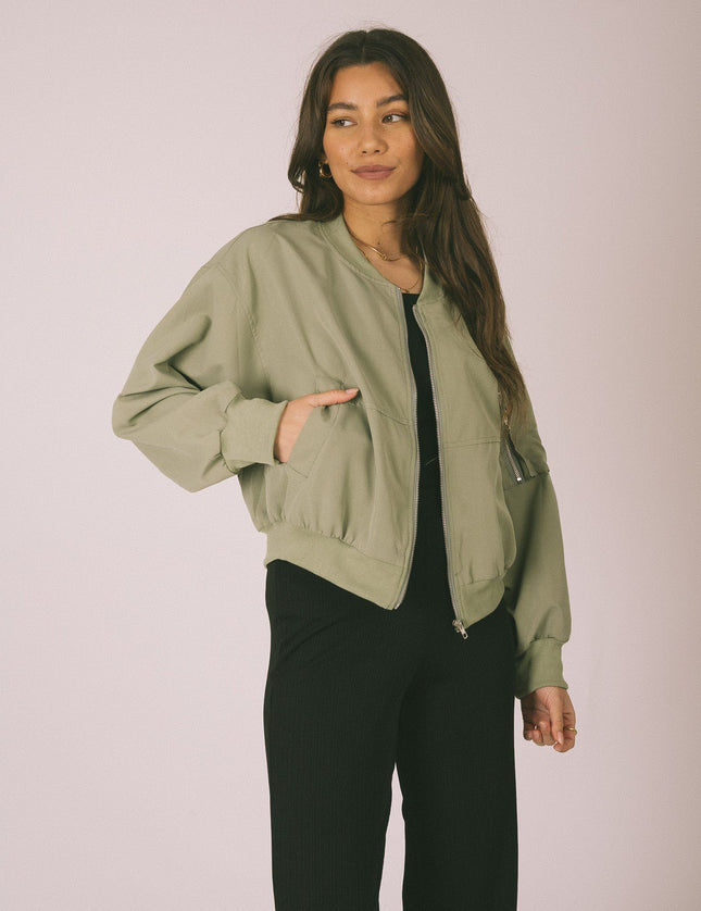 TILTIL Emi Spring Bomber Khaki One Size - Things I Like Things I Love