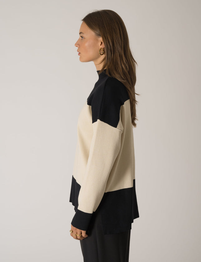 TILTIL Henio Knit Black Ivory One Size - Things I Like Things I Love