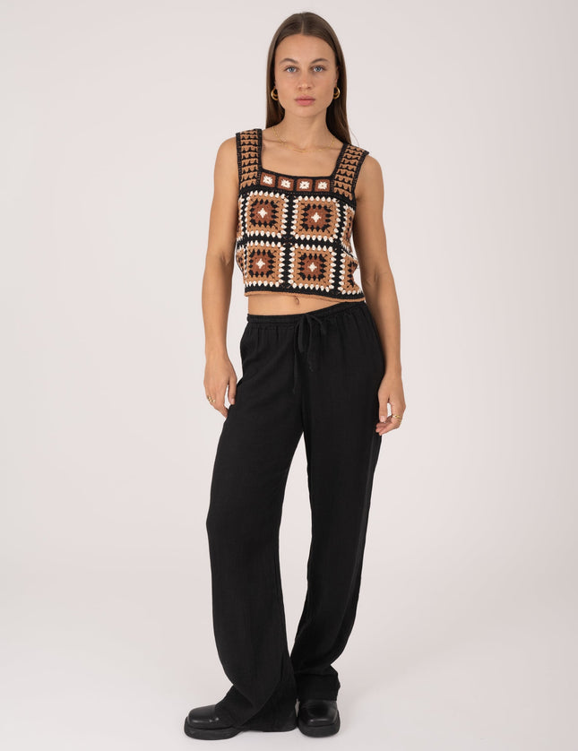 TILTIL Mailey Linen Pants Black - Things I Like Things I Love