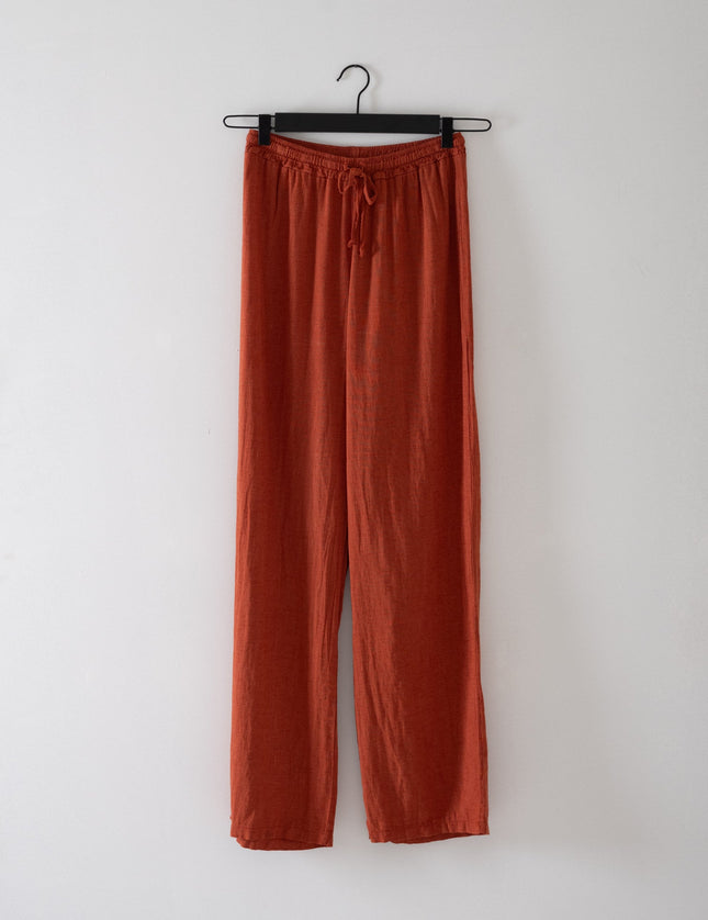 TILTIL Mailey Linen Pants Rust - Things I Like Things I Love