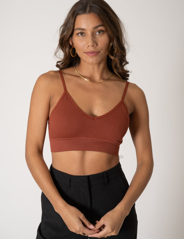 TILTIL Ruby Rib Bra Rust - Things I Like Things I Love