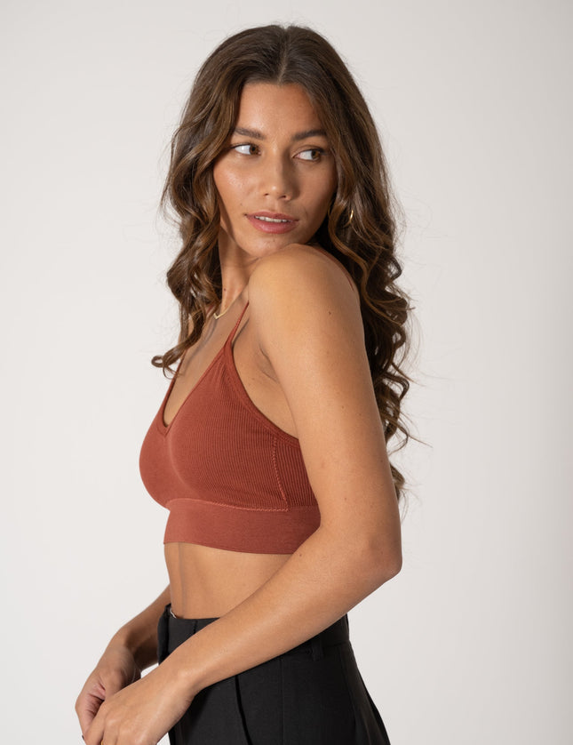 TILTIL Ruby Rib Bra Rust - Things I Like Things I Love