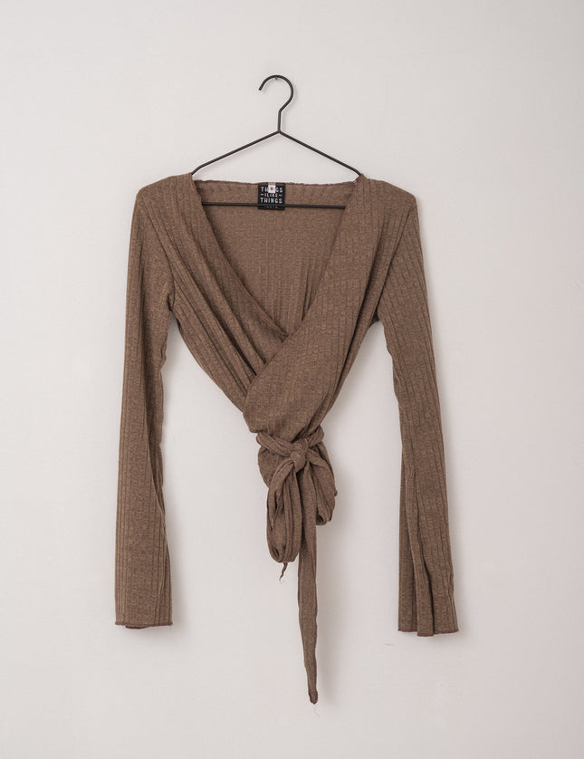 TILTIL Willy Wrap Flare Brown Melange - Things I Like Things I Love