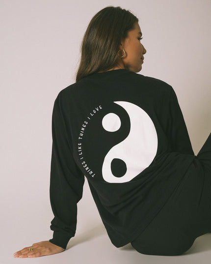 TILTIL Yin Logo Longsleeve Black - Things I Like Things I Love