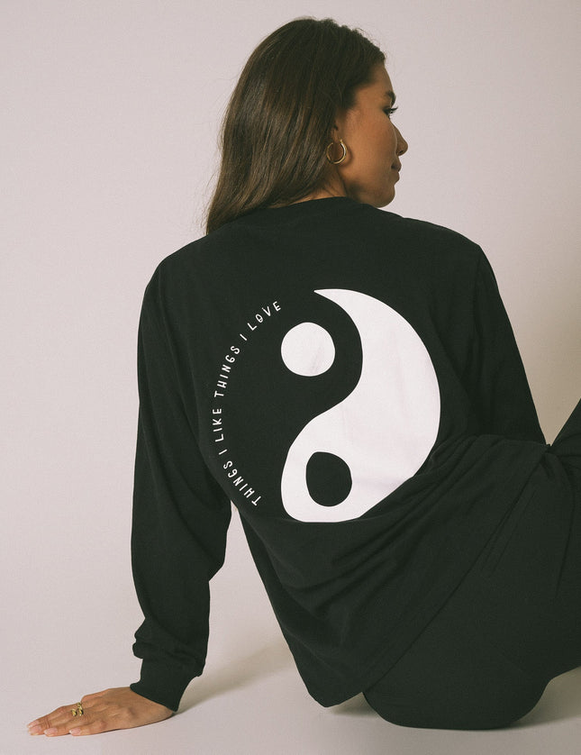 TILTIL Yin Logo Longsleeve Black - Things I Like Things I Love