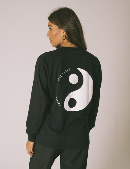 TILTIL Yin Logo Longsleeve Black - Things I Like Things I Love