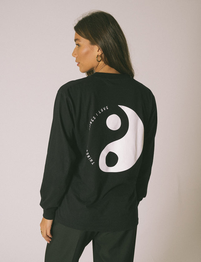 TILTIL Yin Logo Longsleeve Black - Things I Like Things I Love