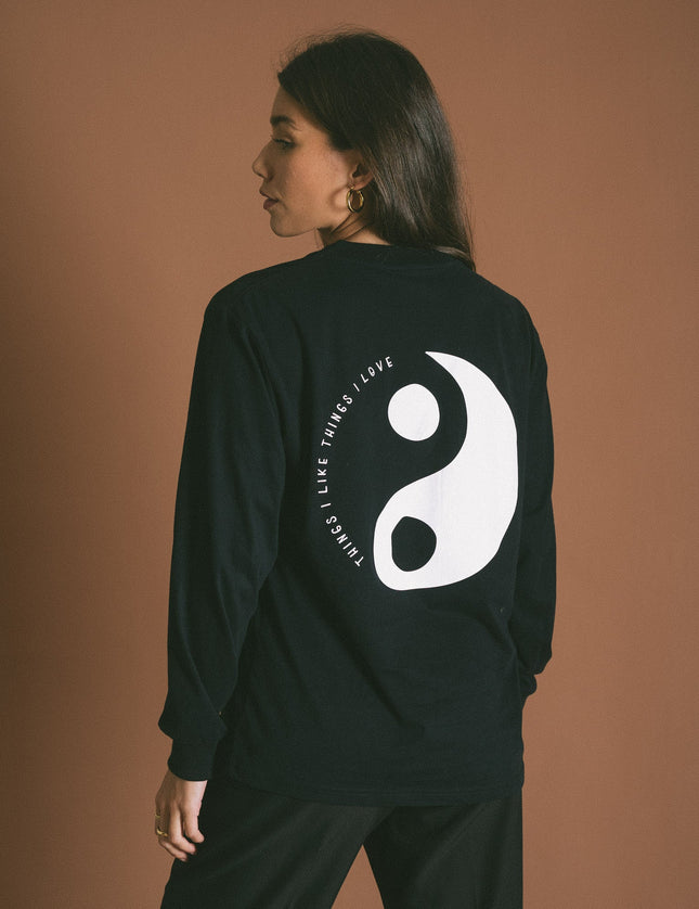 TILTIL Yin Logo Longsleeve Black - Things I Like Things I Love