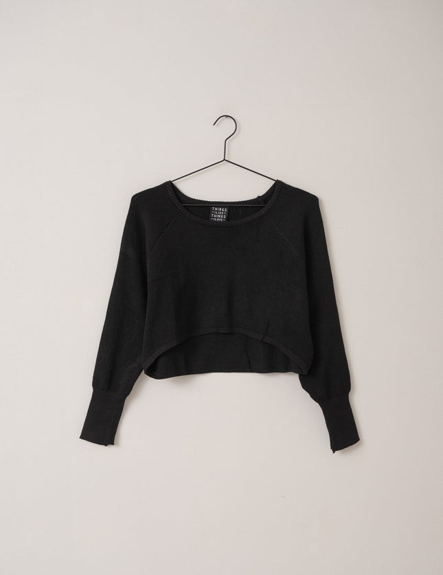 TILTIL Zoey Cropped Knit Black One Size - Things I Like Things I Love