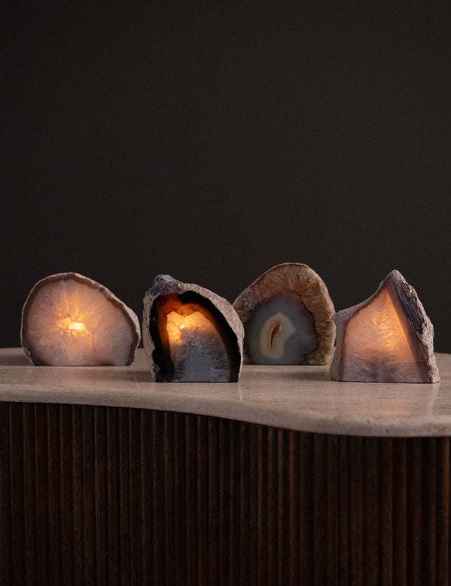 Unique Tealight Holder Agate Stone - Things I Like Things I Love