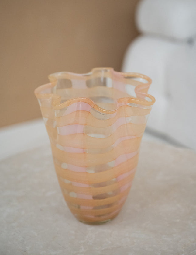 Vase Stripe Peach/Pink - Things I Like Things I Love